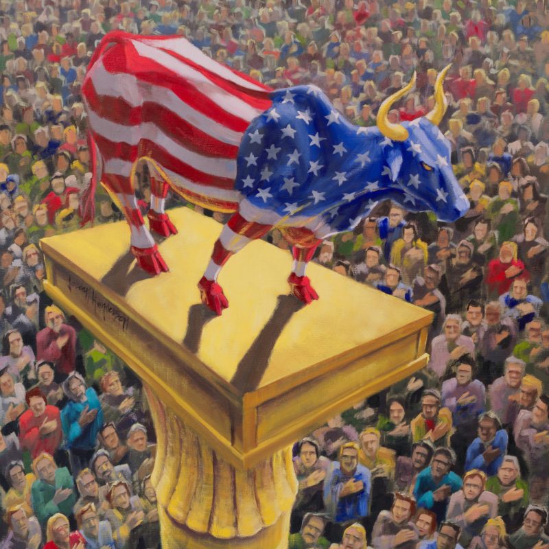 Sacred Cow - Oil on Canvas - 45 x 35 inches (114 x 89 cm) © Jordan Henderson