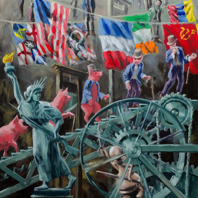 Revolution - Oil on Panel - 24 - 21 inches (61 x 53 cm) © Jordan Henderson