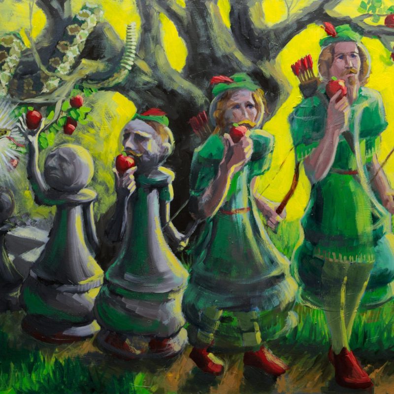 Rise - Oil on Panel - 18 x 36 inches (46 x 91 cm) . © Jordan Henderson