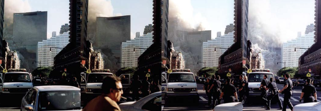 FIG.2: WTC7fell symmetrically and at free-fall acceleration for a period of 2.25 seconds of its collapse (Source: NIST).
